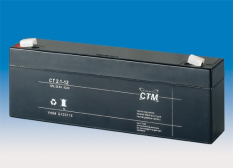 CTM 12 volt 2,1 Ah. batteri (AGM)
