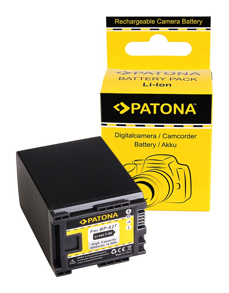 Se Batteri til CANON BP-827 FS10 FS100 FS11 FS200 FS21 FS21 FS22 iVIS FS10 hos BatteryStore & More