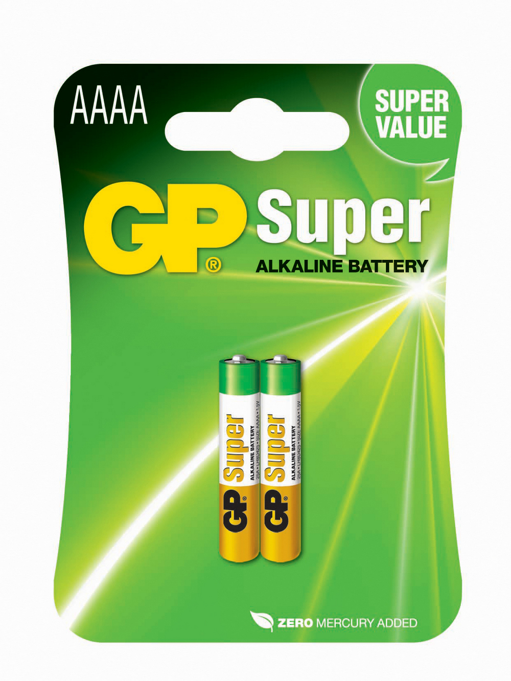 Billede af 2 stk AAAA batterier / GP Super Alkaline / LR61 hos BatteryStore & More
