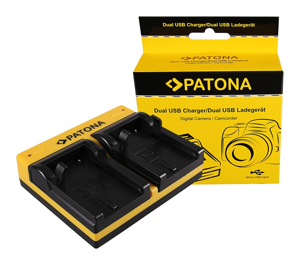 Dual oplader til Nikon EN-EL1 COOLPIX 775 880 885 995 4300 4500 4800 5000 5400