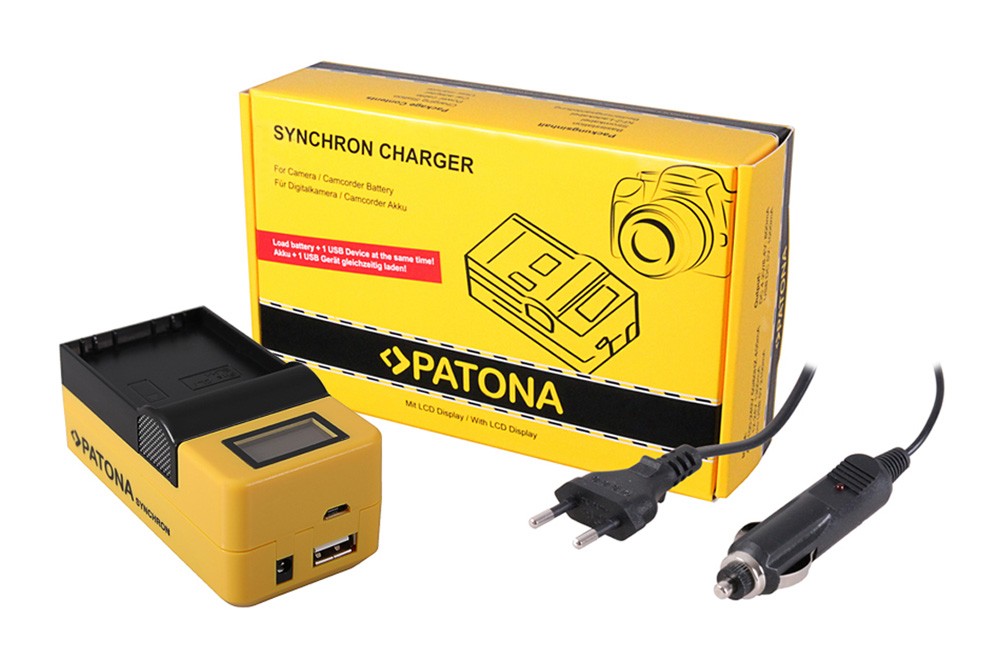 USB oplader til Olympus BLH1 BLH-1 med LCD