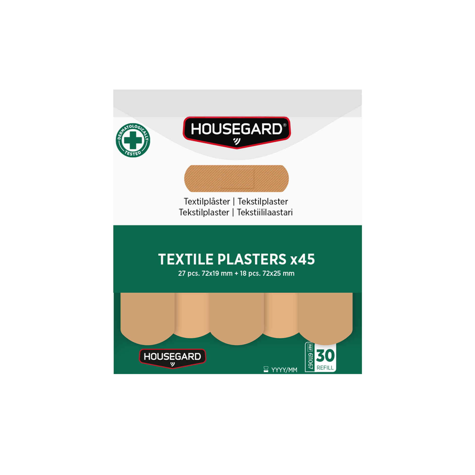 Housegard Tekstilplastre (2×45 stk)