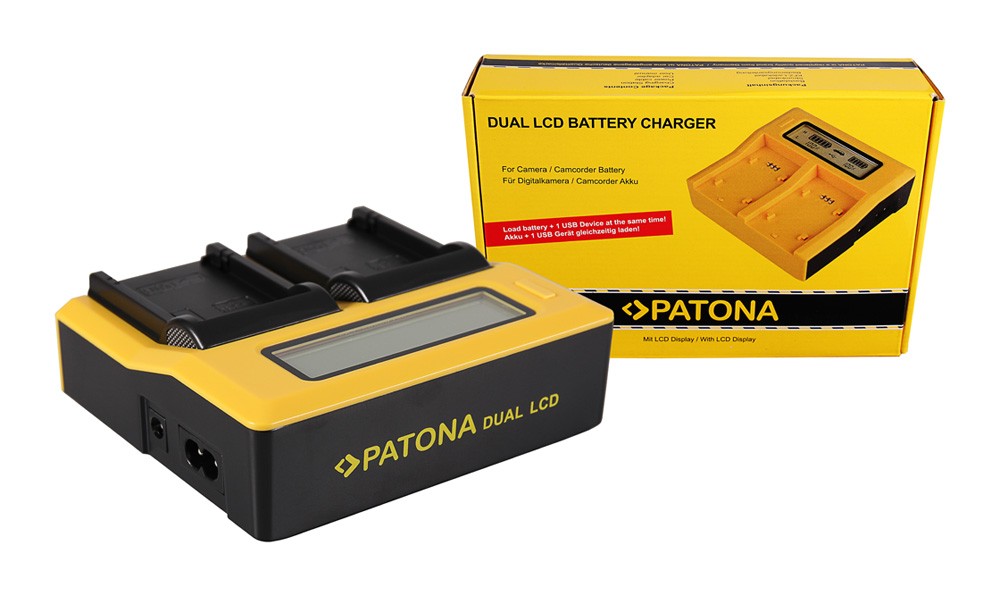 Se Dual LCD USB oplader til Canon LPE8 LP-E8 hos BatteryStore & More