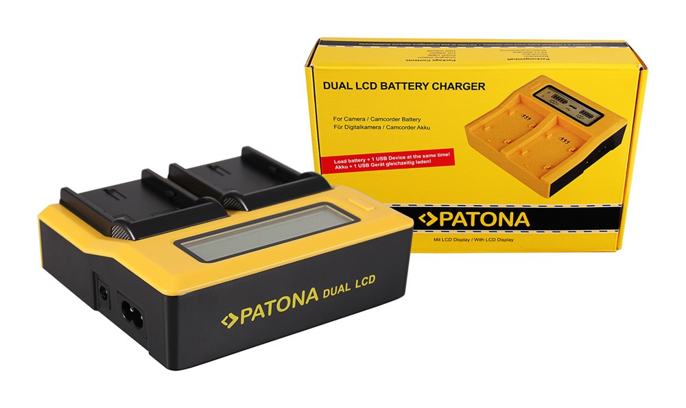 Se Dual LCD USB oplader til Canon LPE6 LP-E6 hos BatteryStore & More