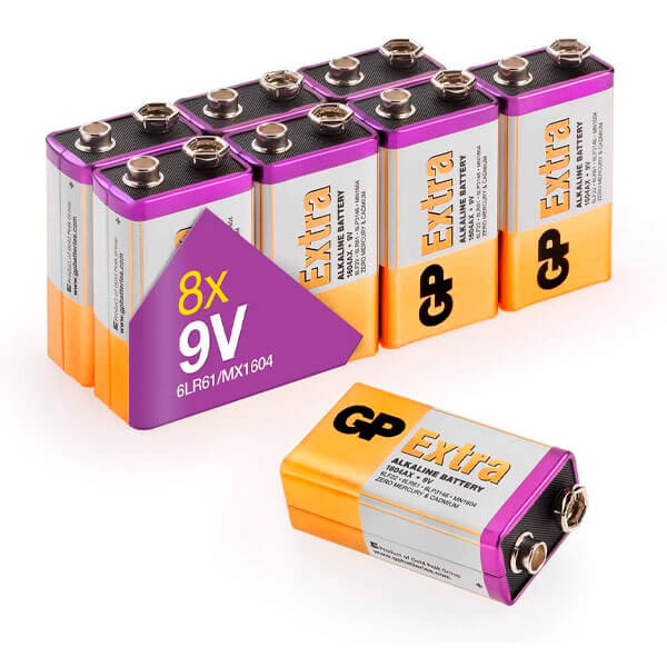 9V batteri / GP EXTRA / 8 stk