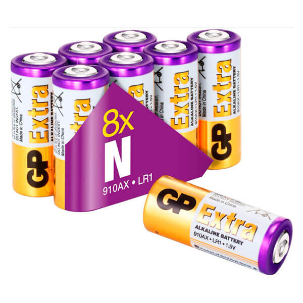 LR1 batterier / GP EXTRA / N batterier / 8 stk