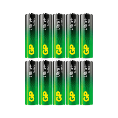 GP Ultra Plus Alkaline AA batteri, 15AUP/LR6, 10-pak