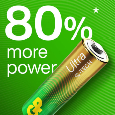 GP Ultra Alkaline AAA batteri, 24AU/LR03, 8-pak