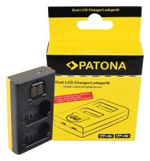 Dual LCD USB oplader til Fuji NP-W235 Fujifilm X-T4 XT4