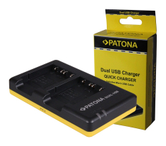 Dual hurtigoplader til Sony NP-BG1 DSC H55 H70