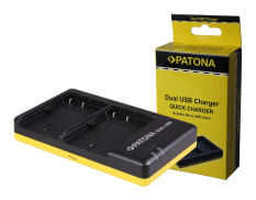 Dual hurtigoplader til Canon BP-508 BP-512