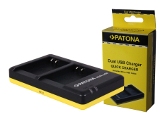 Dual hurtigoplader til Olympus Li-90B Li90B TG-1 TG1 TG-6 TG6