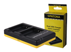 Dual hurtigoplader til Canon LP-E10, LPE10 