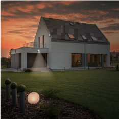 GP Safeguard RF1.1+. Kraftig ledningsfri udendrs sensorlampe