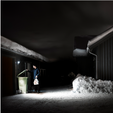 GP Safeguard RF1.1+. Kraftig ledningsfri udendrs sensorlampe
