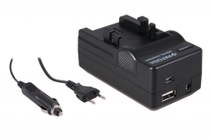 4-i-1 oplader til Canon NB-3L NB3l Digital Ixus I II IXY IV 70
