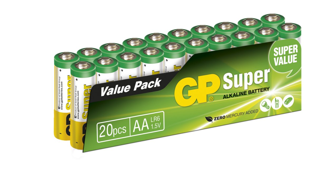 Pebish periskop forvisning AA batteri i høj kvalitet fra GP – 20 stk. pakninger. Køb dem her >>