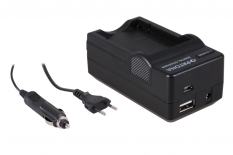 4-i-1 oplader til Fuji Battery NP-40 NP40 Finepix A700 F455 F460