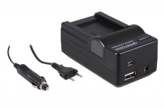 4-i-1 oplader til Canon Powershot G10, NB7L NB-7L