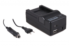 4-i-1 oplader til Sony NP-BG1 DSC-T100 T25 T20 W50 W40 W35