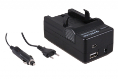 4-i-1 oplader til Nikon EN-EL1 Coolpix 4300 4500 4800 5000