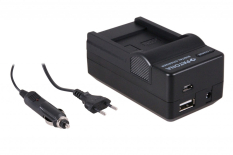 4-i-1 oplader til FUJI NP-50 FinePix F50fd F100fd F200EXR