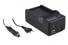 4-i-1 oplader til Samsung BP-80W VP-DX100i VP-DX105i