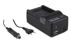4-i-1 oplader til Panasonic DMC-G1 DMC-GH1 DMC-G2 BLB13