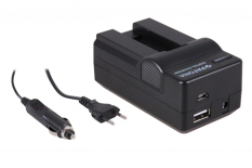 4-i-1 oplader til Canon NB-9L SD4500 IS/IXUS 1000 IXY 50S