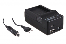 4-i-1 oplader til Olympus BLN-1 BLN1 OMD EM5 OM-D E-M5
