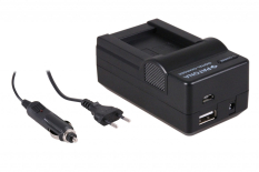 4-i-1 oplader til Sony NP-BX1 NPBX1 Cyber-shot DSC-RX100 DSCRX100
