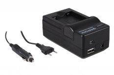 4-i-1 oplader til Panasonic DMW-BCN10 DMW-BCN10PP DMW-BCN10E