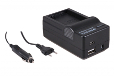 4-i-1 oplader til Nikon EN-EL23 ENEL23 Nikon P600 Coolpix P600