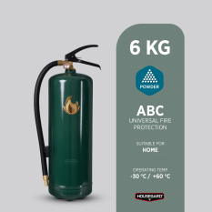 Design Pulverslukker GR�N/GULD. 6 kg