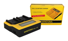 Dual LCD USB oplader til Canon NB-2L BP2L12 BP-2L12 BP2L14 BP-2L14