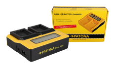 Dual LCD USB oplader til Sony NPFW50 NP-FW50