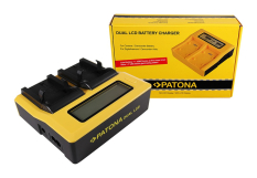 Dual LCD USB oplader til Nikon ENEL1 EN-EL1