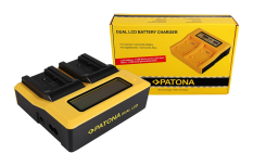Dual LCD USB oplader til Canon BP-718 727 Legria HF R36 HF306 HF38 HF406 HF48 HFM506