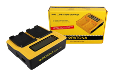 Dual LCD USB oplader til Samsung EB-F1A2GBU I519 I569 I579 I8150 i8150 W i9050 i9100