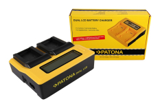 Dual LCD USB oplader til Nikon ENEL24 EN-EL24