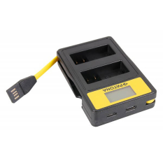 Smart Dual LCD USB oplader til Canon LP-E8 550D 600D 650D 700D