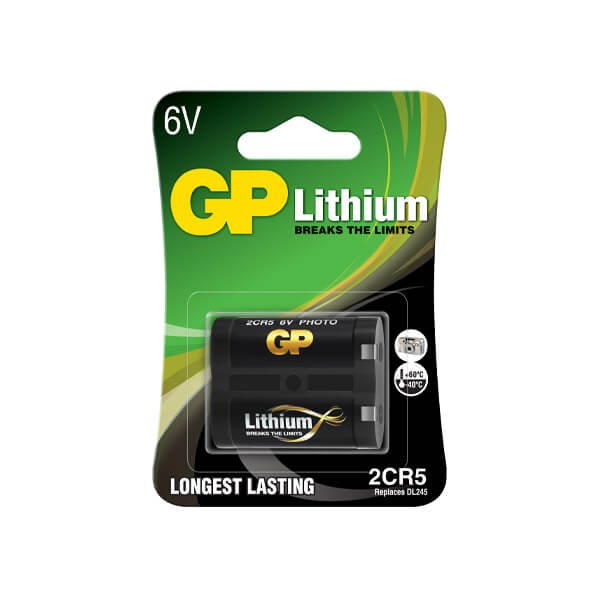 th spil Kør væk 2CR5 6 volt Lithium batteri fra GP - Hurtig levering!
