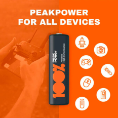 AA batterier 40 stk / Peak Power / billige batterier 