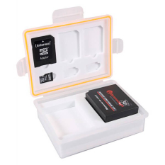 Opbevaringsboks til batterier og memory cards til Canon LP-E10 Nikon EN-EL23 Fuji NP-W126 Panasonic DMW-BLG10