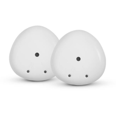  2-pak Housegard Pebble Link trdls, seriekoblet rgalarm, inkl. 10-rs batteri