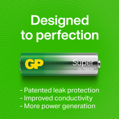 AAA batterier / 40 stk GP Super Alkaline / Bedste batterier