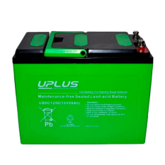 Uplus AGM Deep Cycle 12 volt 55 Ah. batteri