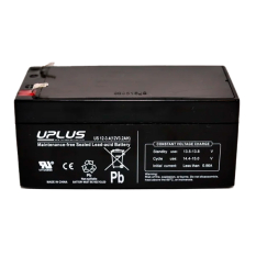 Uplus 12 volt 3,4 Ah. batteri (AGM)