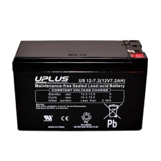 Uplus 12 volt 7,2 Ah. batteri (AGM)