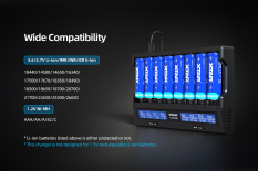 Xtar VC8S USB-C / USB-A Batterilader